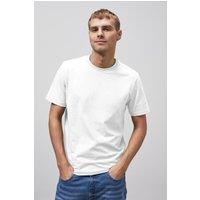 Enorsia Men's Classic Crew Neck Short Sleeve T-Shirt in White | Size: Medium