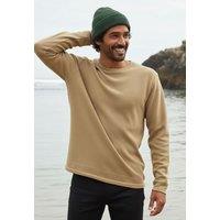 Rapanui Clothing Men's Waffle Knit Jumper in Light Sand | Size: Medium