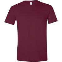 Gildan Men's Short Sleeve Soft-Style T-Shirt in Maroon | Size: Large