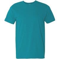 Gildan Men's Short Sleeve Soft-Style T-Shirt in Blue | Size: Small