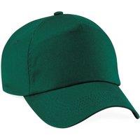 Beechfield Men's Plain Original 5 Panel Baseball Cap in Bottle Green