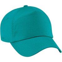 Beechfield Men's Plain Original 5 Panel Baseball Cap in Emerald