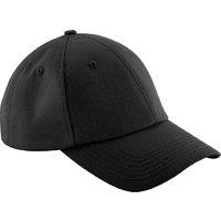 Beechfield Men's Authentic 6 Panel Baseball Cap in Black