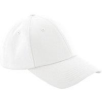 Beechfield Men's Authentic 6 Panel Baseball Cap in White