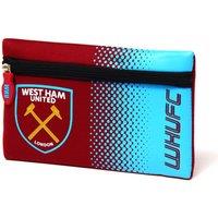 West Ham United FC Men's Fade Flat Pencil Case in Red
