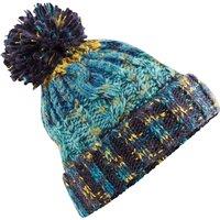 Beechfield Men's Corkscrew Knitted Pom Pom Beanie Hat in Pink
