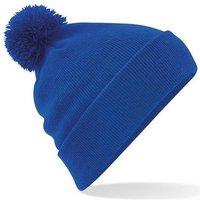 Beechfield Men's Original Pom Pom Winter Beanie Hat in Royal