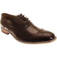 Goor Men's 5 Eyelet Brogue Oxford Shoes in Brown | Size: 13