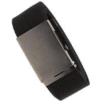 D555 Men's Edward Webbing Waist Belt in Black | Size: 8XL