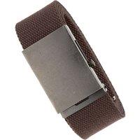 D555 Men's Edward Webbing Waist Belt in Brown | Size: 5XL
