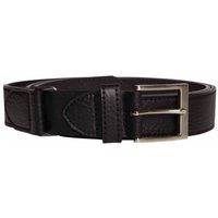 D555 Men's Matthew Xtenda Bonded Leather Waist Belt in Black | Size: 64R