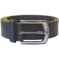 D555 Men's Samuel Bonded Leather Buckle Waist Belt in Black | Size: 40R