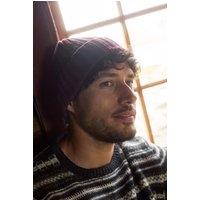 Weird Fish Men's Monreith Beanie in Aubergine