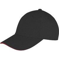 Result Men's Memphis Sandwich Peak Cap in Black