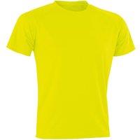 Spiro Men's Aircool T-Shirt in Yellow | Size: 2XS