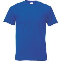 Universal Textiles Men's Short Sleeve Casual T-Shirt in Cobalt | Size: Large