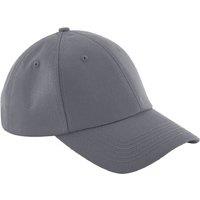 Beechfield Men's Authentic 6 Panel Baseball Cap in Mid Grey