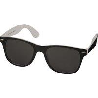 Bullet Men's Sun Ray Sunglasses - Black With Colour Pop in Off-White