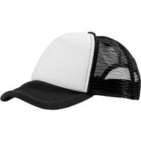 Bullet Men's Trucker 5 Panel Cap in True Black
