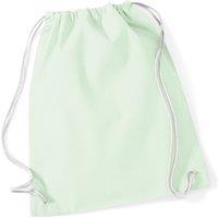 Westford Mill Men's Cotton Gymsac Bag - 12 Litres in Mint