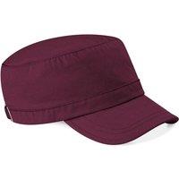 Beechfield Men's Army Cap Headwear in Burgundy