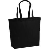Westford Mill Men's Premium Cotton Maxi Tote Bag in Black