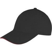 Result Men's Core Memphis Sandwich Peak Cap in Black