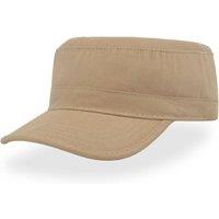 Atlantis Men's Tank Brushed Cotton Military Cap in Khaki