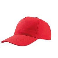 Atlantis Men's Start 5 Panel Cap in Red