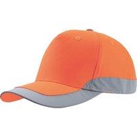 Atlantis Men's Helpy 5 Panel Reflective Cap in Orange