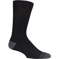 Work Force Men's Classic Work Wear Socks (Pack of 3 Pairs) in Black | Size: 6-11