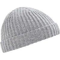 Beechfield Men's Retro Trawler Winter Beanie Hat in Grey