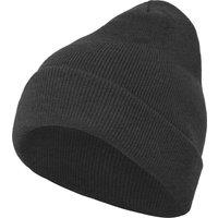 Build Your Brand Men's Heavy knit Beanie in Charcoal