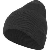 Build Your Brand Men's Heavy knit Beanie in Black