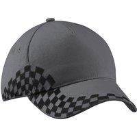 Beechfield Men's Grand Prix Baseball Cap in Mid Grey