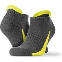 Spiro Men's Sports Trainer Socks (Pack Of 3) in Grey | Size: 8-11