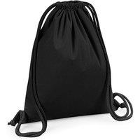 Westford Mill Men's Premium Cotton Gym Sack in Black