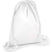 Westford Mill Men's Premium Cotton Gym Sack in White