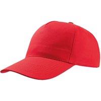 Atlantis Men's Start 5 Panel Cap Pack of 2 in Red