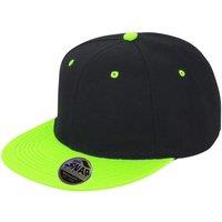 Result Men's Core Bronx Original Flat Peak Snapback Dual Colour Cap Pack of 2 in Jet Black