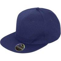 Result Men's Core Bronx Original Flat Peak Snapback Solid Colour Cap Pack of 2 in Navy