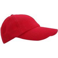 Result Men's Low Profile Heavy Brushed Cotton Baseball Cap Pack of 2 in Red