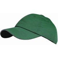 Result Men's Plain Premium Heavy Brushed Baseball Cap Pack of 2 in Green
