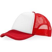 Bullet Men's Trucker 5 Panel Cap Pack of 2 in Red