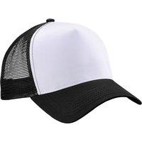Beechfield Men's Half Mesh Trucker Cap Headwear Pack of 2 in Black