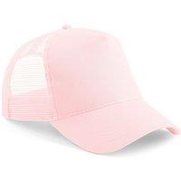 Beechfield Men's Half Mesh Trucker Cap Headwear Pack of 2 in Light Pink