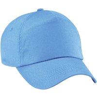 Beechfield Men's Plain Original 5 Panel Baseball Cap Pack of 2 in Duck Egg Blue