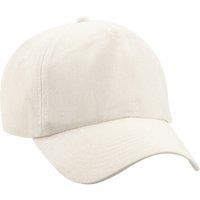 Beechfield Men's Plain Original 5 Panel Baseball Cap Pack of 2 in Natural