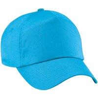 Beechfield Men's Plain Original 5 Panel Baseball Cap Pack of 2 in Baby Blue