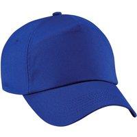 Beechfield Men's Plain Original 5 Panel Baseball Cap Pack of 2 in Royal